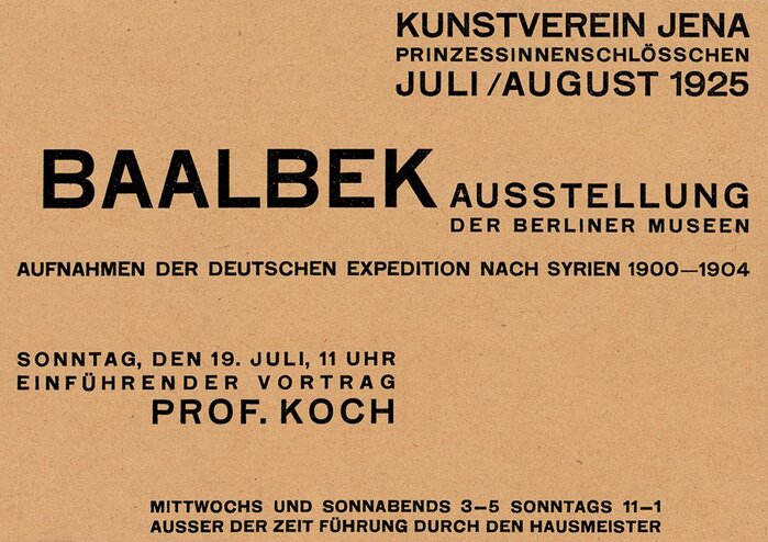 Kunstverein Jena exhibition handbills (1924–27) 6