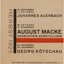 Kunstverein Jena exhibition handbills (1924–27)