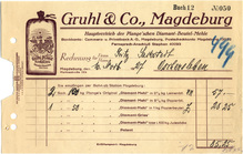 Gruhl, Magdeburg invoices, 1926 and 1927