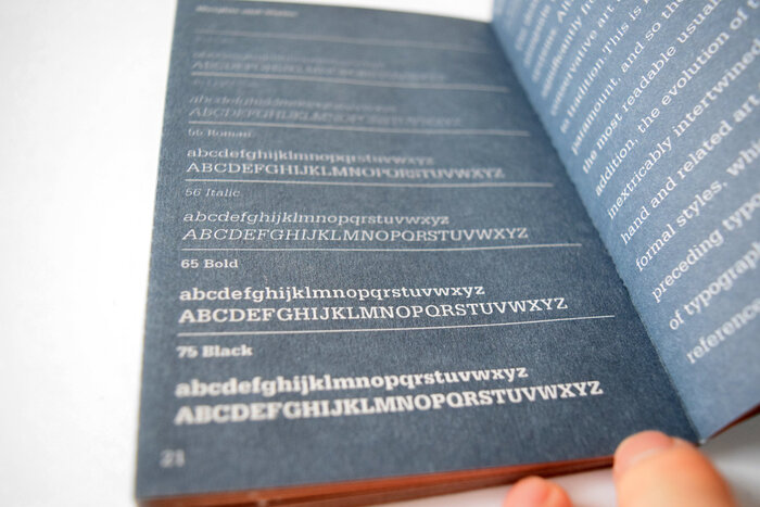 Serifa type specimen book 5