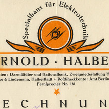 Karl Arnold invoices, 1920s