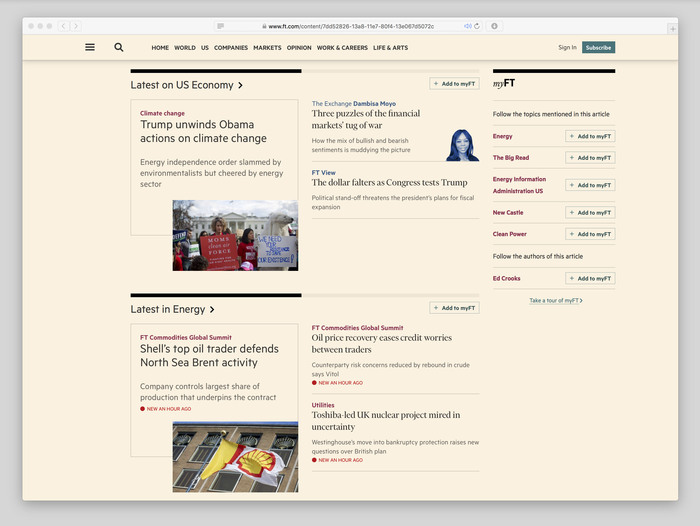 Financial Times website (2017) 5