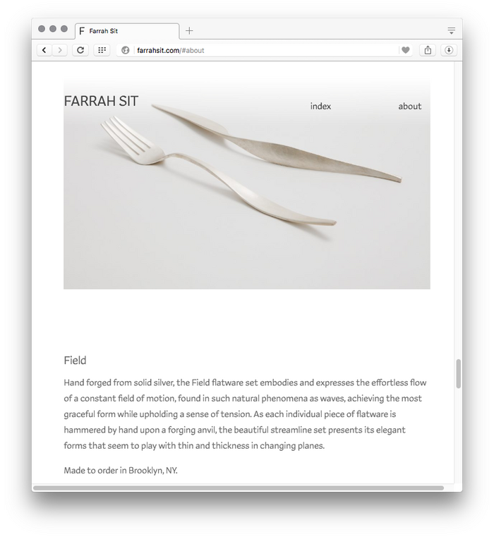 Farrah Sit website 1