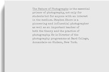 <cite>The Nature of Photographs</cite> (Phaidon)
