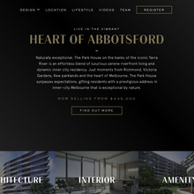 <cite>The Park House Apartments</cite> promotional website