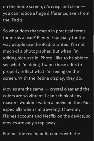 Instapaper iOS app 6