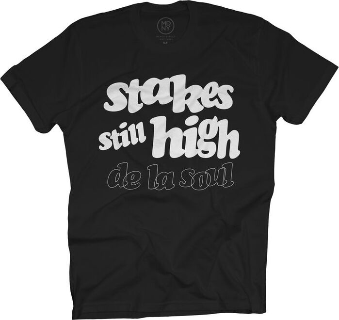 “Stakes still high” — fan T-shirt