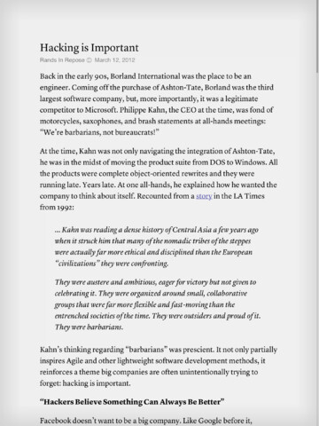 Instapaper iOS app 4