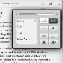 Instapaper iOS app