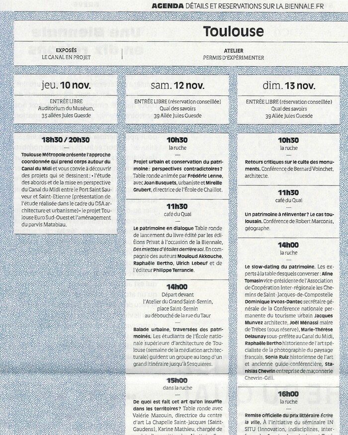 La Biennale Européenne du Patrimoine Urbain 17
