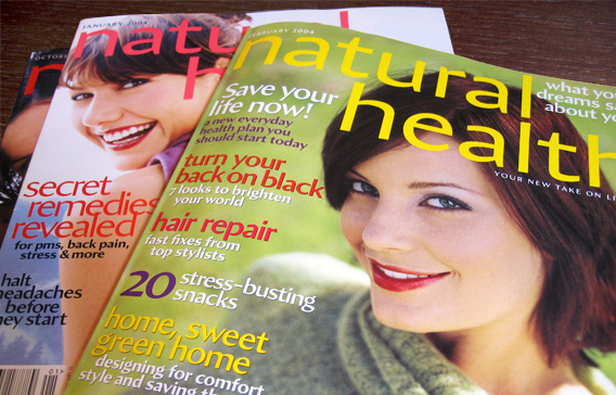 Natural Health magazine, 2004 redesign 1