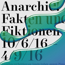 <cite>Anarchie! Fakten und Fiktionen</cite> exhibition poster