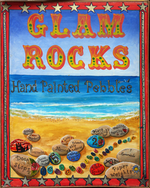 Glam Rocks – Hand Painted Pebbles / Hair Braids