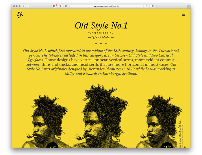 Typozon portfolio website (2017) 1