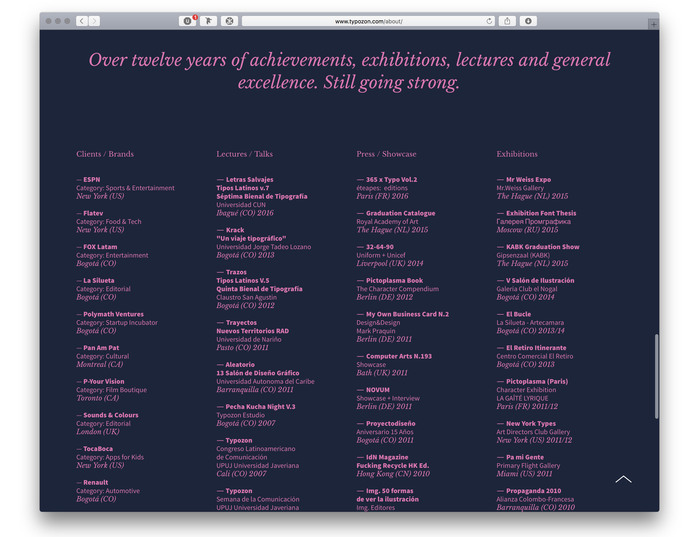 Typozon portfolio website (2017) 5