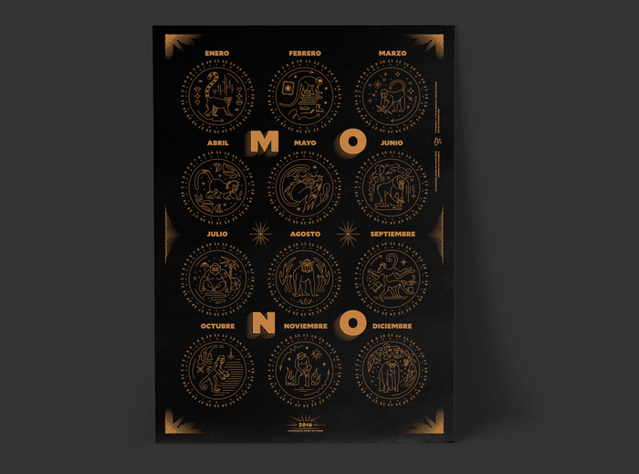 Mono de Fuego poster and booklet 5