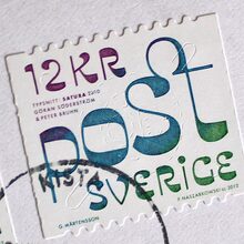 Typographic Swedish Stamps