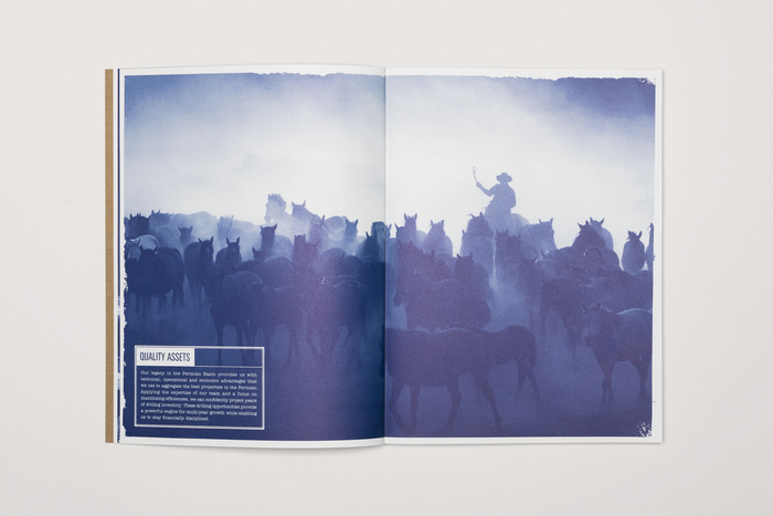 Interior spread.