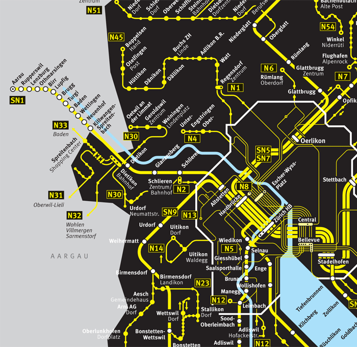 ZVV Nighttime Network Map 4