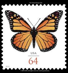 64 Cent Monarch stamp, USA 2010