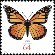 64 Cent Monarch stamp, USA 2010