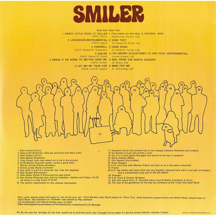 Rod Stewart – Smiler album art 2