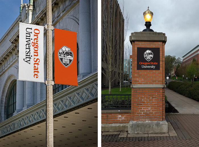 Oregon State's institutional identity will be as visible around campus as the athletic logo designed by Nike in 2013.