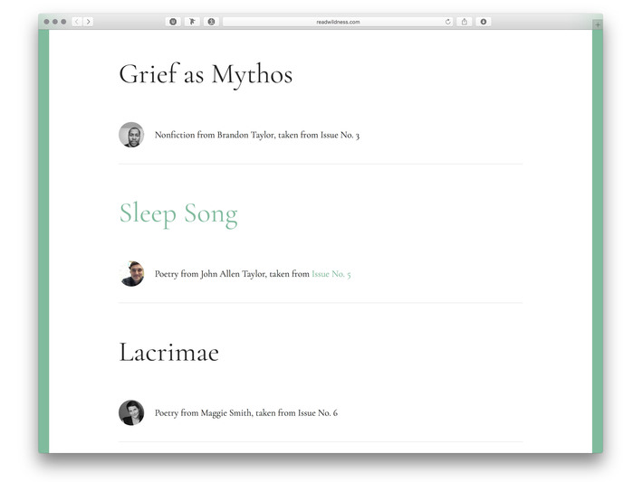 Wildness website (2017) 4