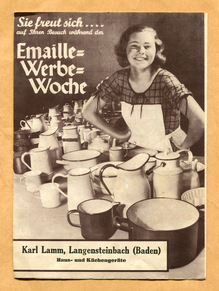 “Emaille-Werbe-Woche” leaflet