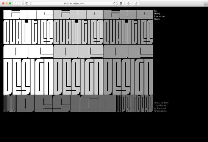 The Qualities of Design by Harry Lawrence Gage, Pavel Kedich web edition 1