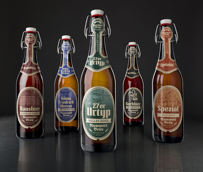 New beer labels for Brauerei Kummert, Amberg 1