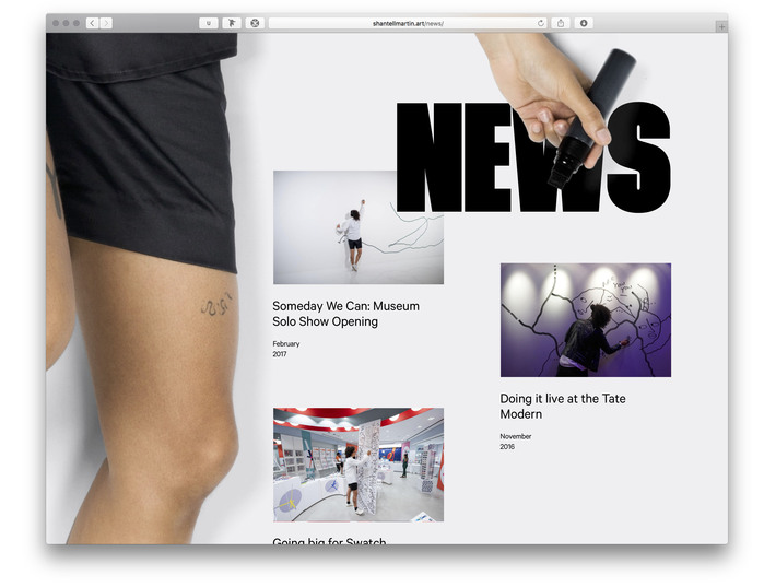 Shantell Martin portfolio website 5
