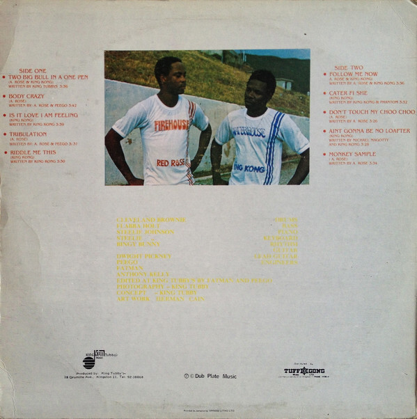 King Tubby’s present Red Rose and King Kong — Two&nbsp;Big Bull in a One Pen album art 2