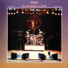 Rush – <cite>All The World’s A Stage </cite>album art