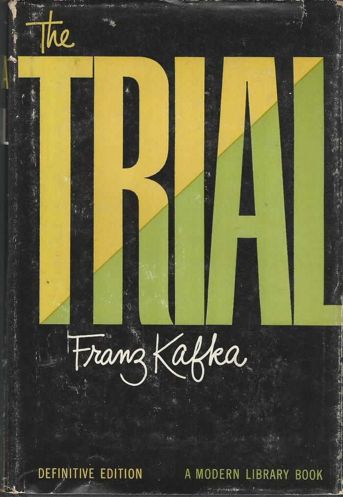 Franz Kafka – The Trial, Modern Library Definitive Edition cover 3