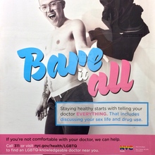 “Bare it all” NYC public service posters