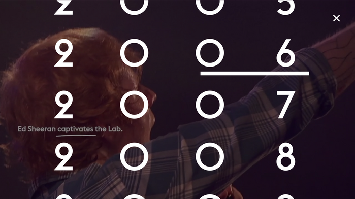 Montreux Jazz Festival interactive video 7