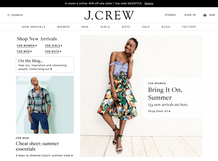 J.Crew website (2017) 1