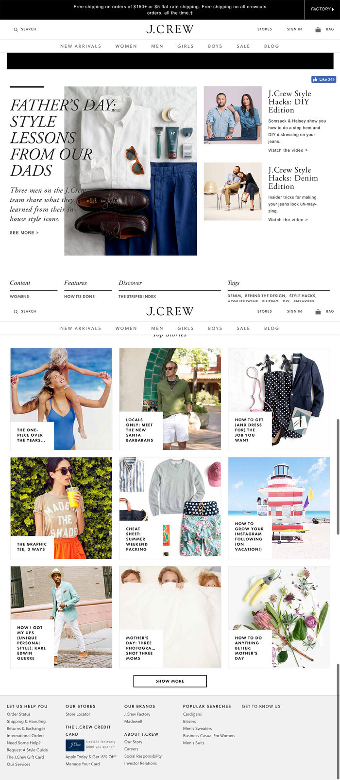 J.Crew website (2017) 6