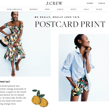 J.Crew website (2017)