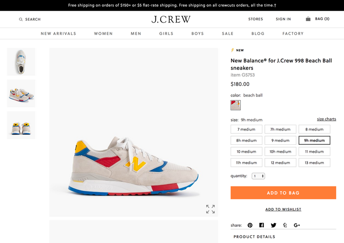J.Crew website (2017) 5