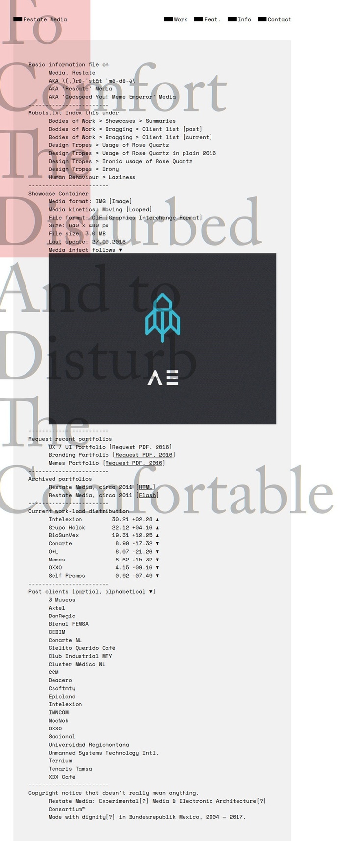 Restate Media website (2017) 3