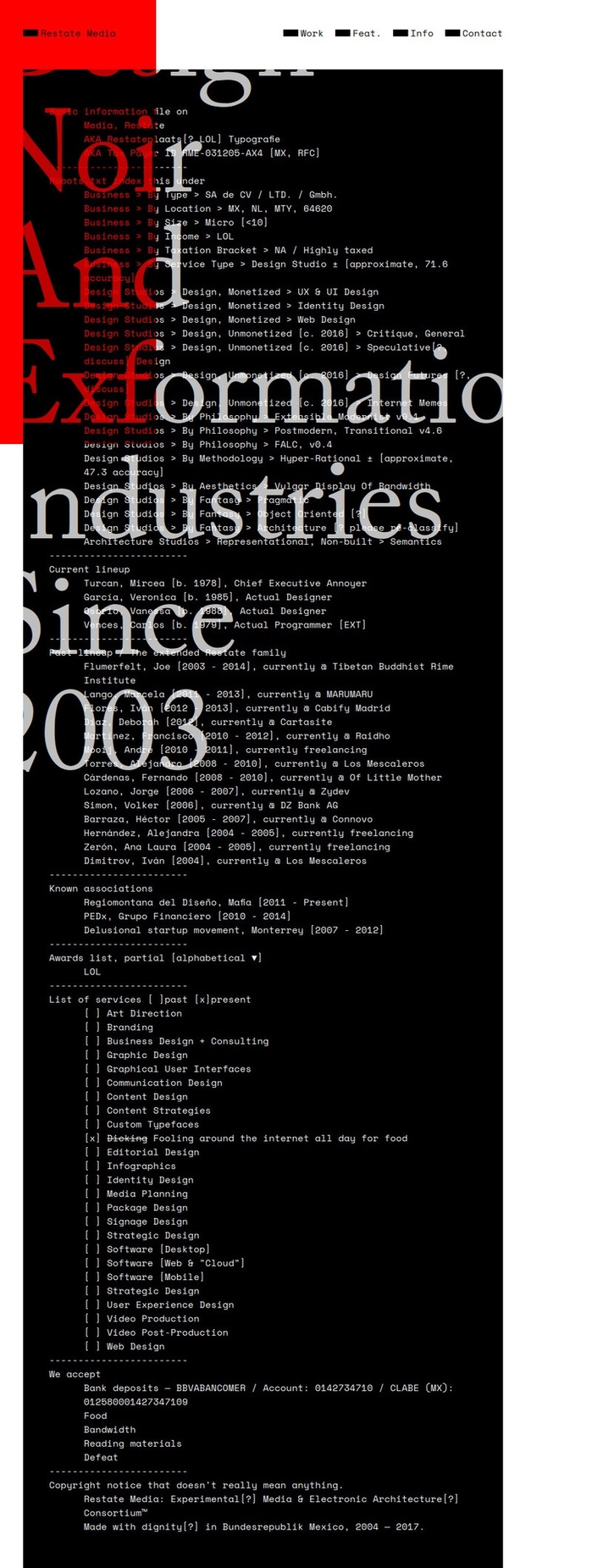 Restate Media website (2017) 5