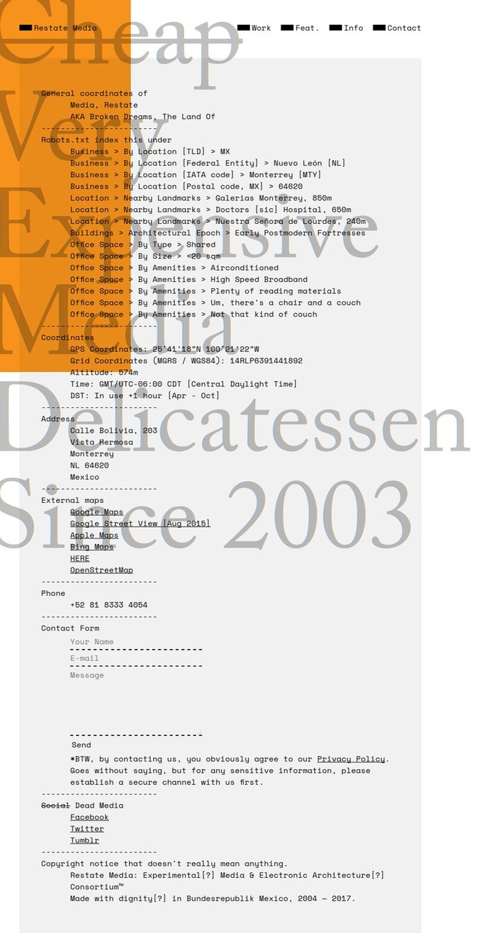 Restate Media website (2017) 6