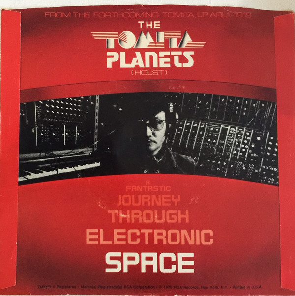 Single/promo: The Tomita Planets: I. Excerpt From Mars / II. Excerpt From Venus (back)