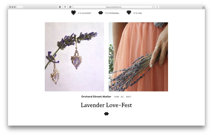 Anna Sheffield website and blog 2