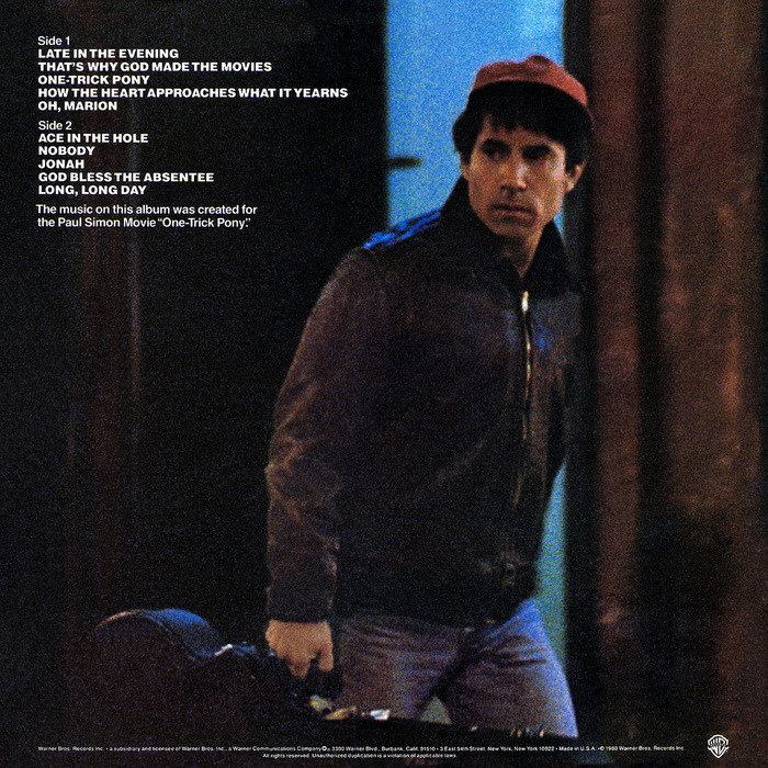 Paul Simon – One-Trick Pony album art and movie poster 2