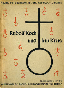 <cite>Archiv für Buchgewerbe und Gebrauchsgraphik</cite>, “Rudolf Koch und sein Kreis”