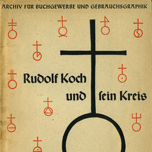 <cite>Archiv für Buchgewerbe und Gebrauchsgraphik</cite>, “Rudolf Koch und sein Kreis”