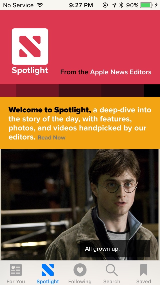 Apple News Spotlight (iOS 11) 1